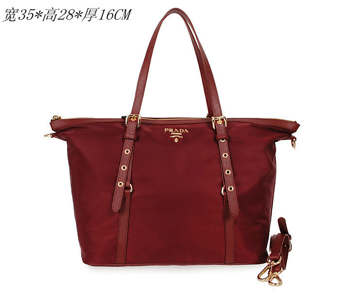 2014 Prada shoulder bag fabric BL4253 zaohong for sale